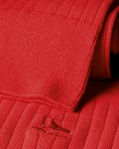 Cotton Rib Socks Red