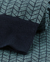 Chevron Socks Aqua
