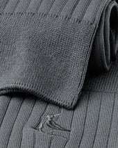 Cotton Rib Socks Grey