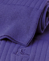 Cotton Rib Dress Socks Purple