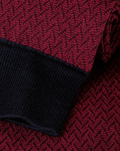 Herringbone Socks Red