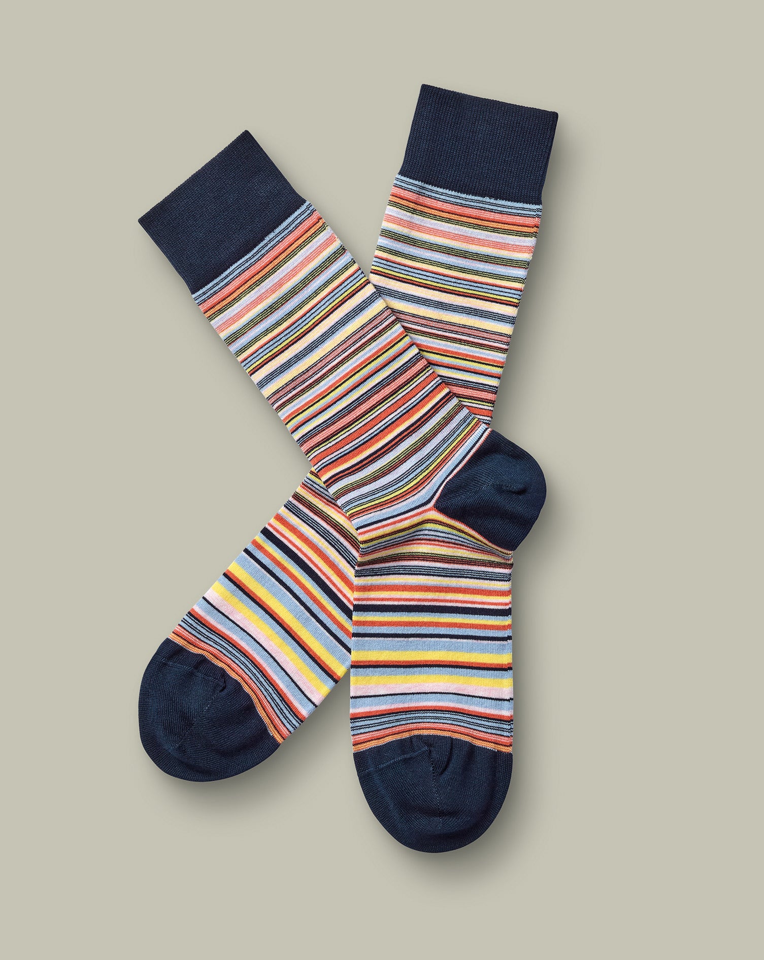Stripe Socks Lemon