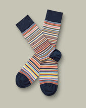 Stripe Socks – Orange & Lemon