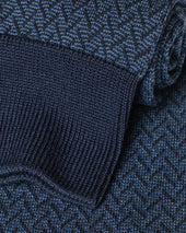 Herringbone Socks Blue