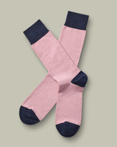Herringbone Socks – Pink