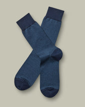 Stripe Socks – Indigo Blue