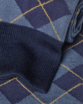 Argyle Socks Blue