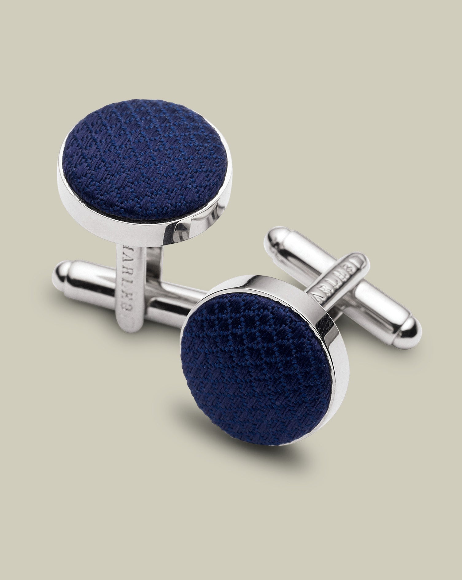 Silk Round Cufflinks