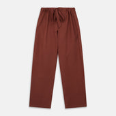 Red Cotton Cashmere Pyjama Set