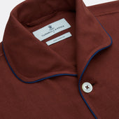Red Cotton Cashmere Pyjama Set