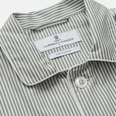 Green Bengal Stripe Modern Fit Cotton Pyjama Set