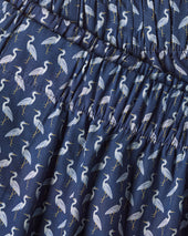 Heron Print Boxers Ink Blue