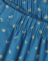 Banana Print Boxers Ocean
