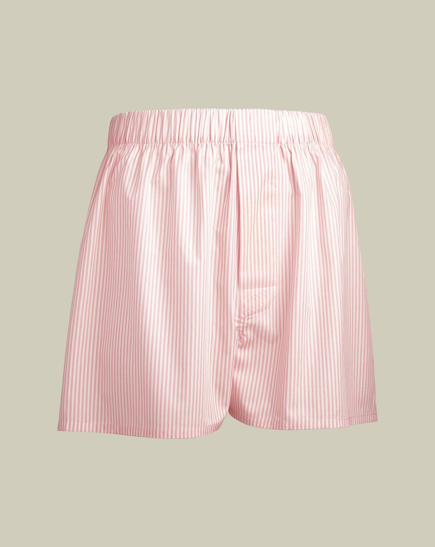 Stripe Woven Boxers Pink White