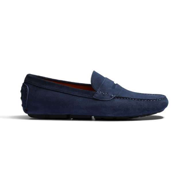 Car Shoe [Navy suede calfskin]