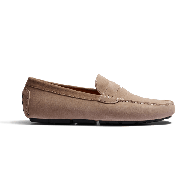 Car Shoe Warning [Taupe suede calfskin]