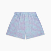 Purple Green Check Cotton Boxer Shorts