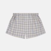 Yellow Multi Check Cotton Boxer Shorts