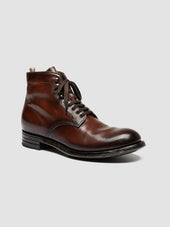 Admiral 009 Brown Leather Lace Up Boots