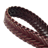 Horween No 8 Chromexcel Leather Belt - Plaited