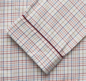 Red Multi Check Cotton Cashmere Modern Pyjama Set
