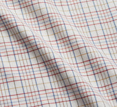 Red Multi Check Cotton Cashmere Modern Pyjama Set