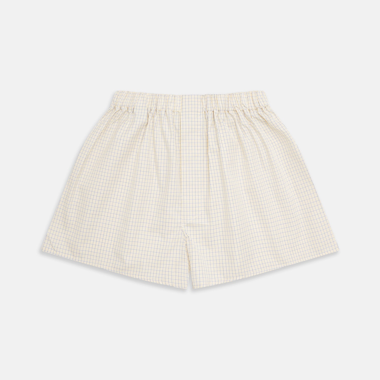 And Blue Check Cotton Re Purpose Godfrey Boxers