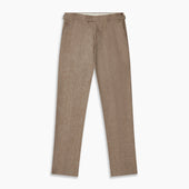 Beige Wool And Linen Blend Jonathan Trouser