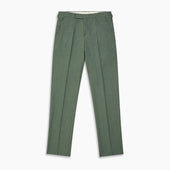 Green Wool And Linen Blend Jonathan Trouser