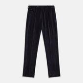 Navy Horizontal Cord Nolan Trousers