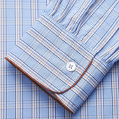 Pale Multi Check Cotton Sussex Nightshirt