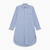 Pale Multi Check Cotton Sussex Nightshirt