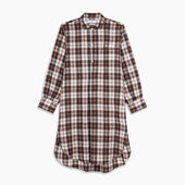 Multi Check Linen Blend Sussex Nightshirt