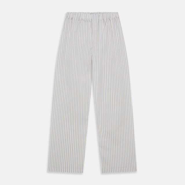 Yellow and Green Stripe Cotton Hastings Pyjama Trousers
