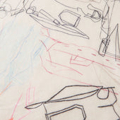 Sketched Pattern Wool Chilcott Scarf