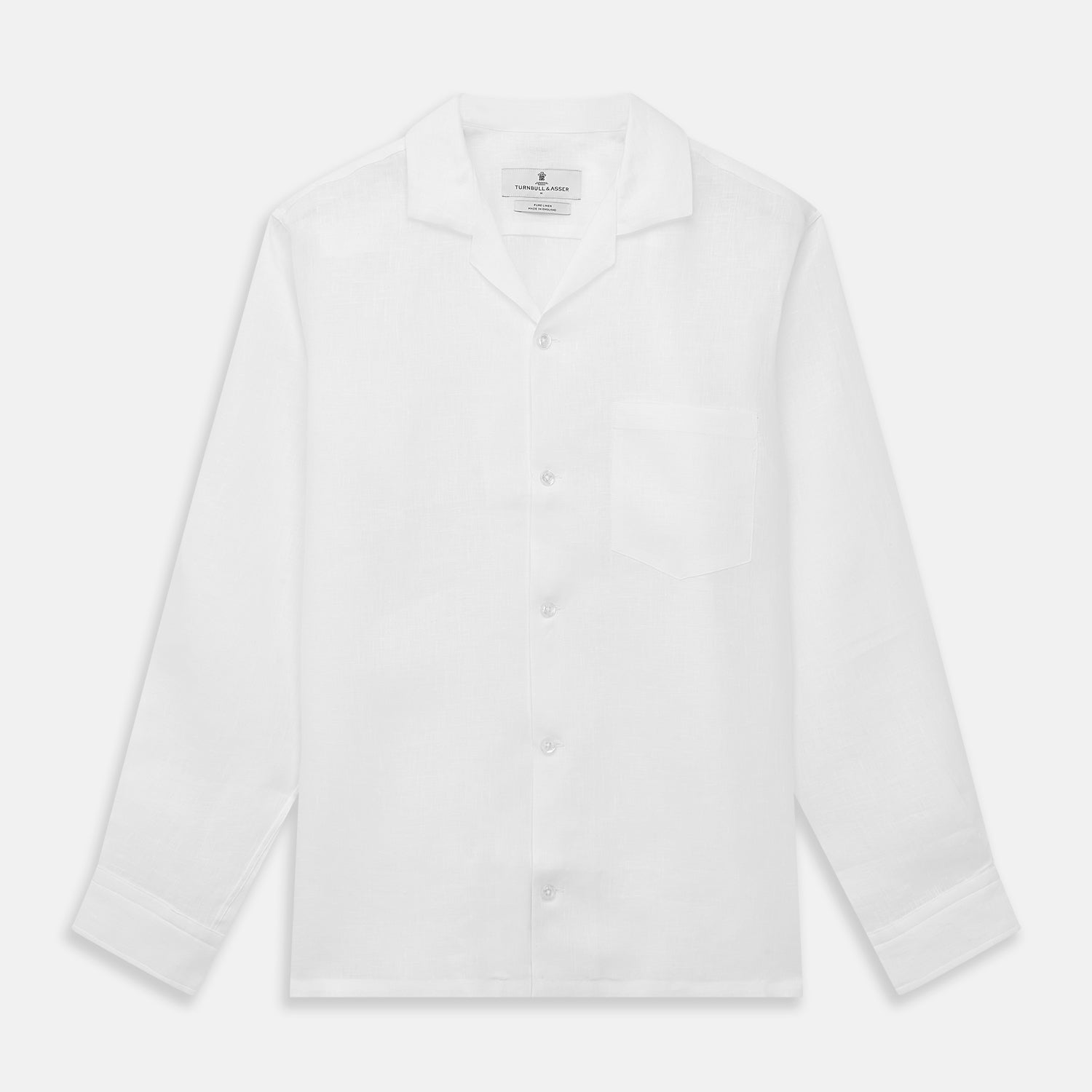 White Linen Holiday Fit Winnington Shirt
