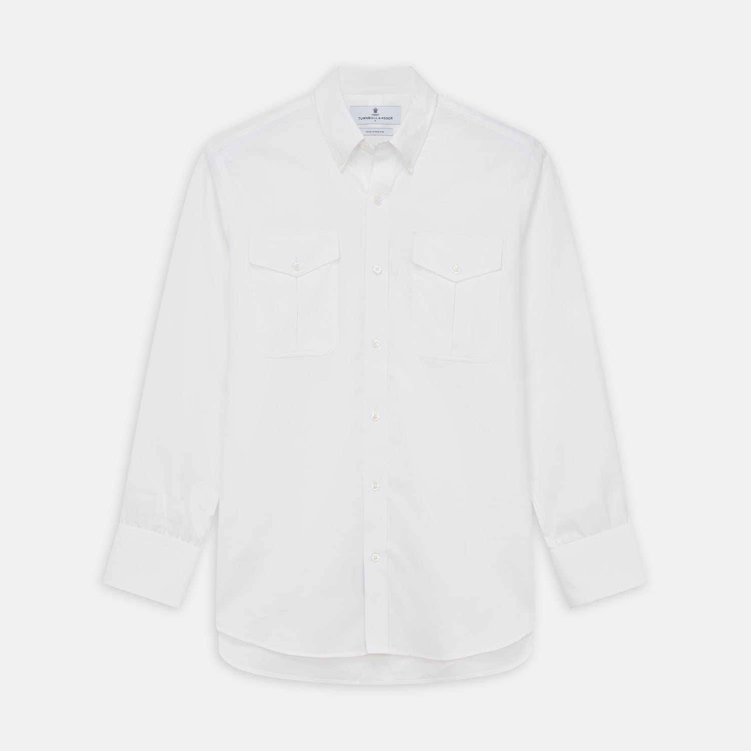 White Cotton Voile Weekend Fit Nevis Shirt