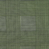 Wool And Silk Glen Check Scarf In Dark Green