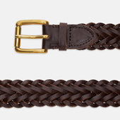 Leather Woven Belt