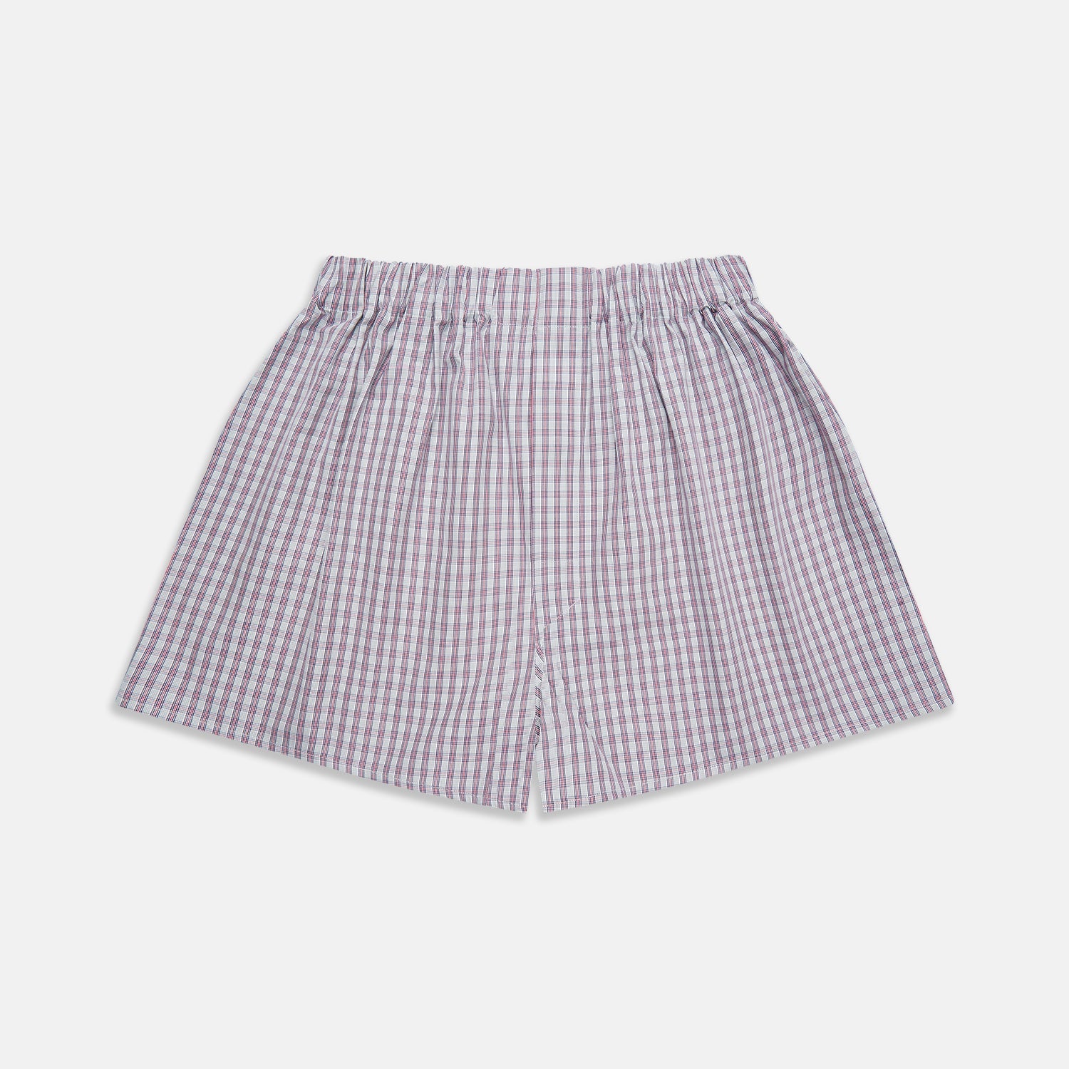 Red And Blue Multi Check Cotton Godfrey Boxers