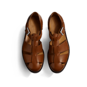 Fisherman sandal [Men Tan soft calfskin]