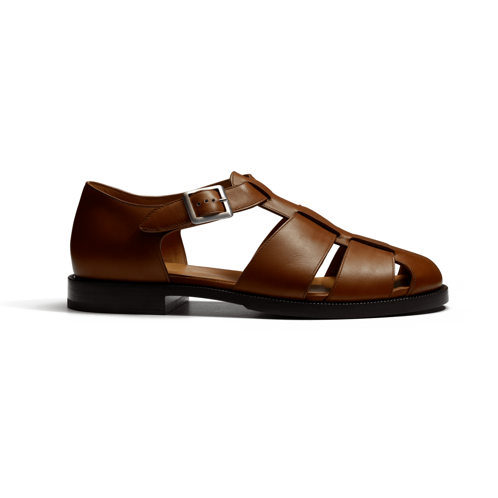 Fisherman sandal [Men Tan soft calfskin]