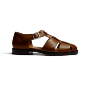 Fisherman sandal [Men Tan soft calfskin]