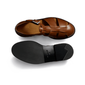 Fisherman sandal [Men Tan soft calfskin]