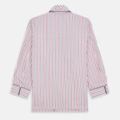 Red And Blue Stripe Cotton Quin Pyjamas