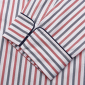 Red And Blue Stripe Cotton Quin Pyjamas