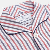 Red And Blue Stripe Cotton Quin Pyjamas