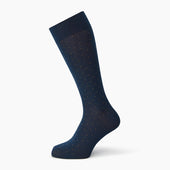 And Gold Polka Dot Cotton Mid Length Socks