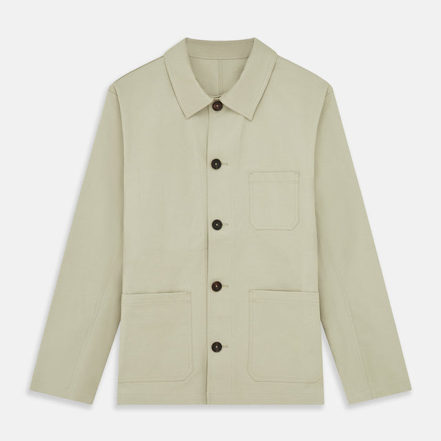 Tan Organic Cotton Blend Remy Chore Jacket