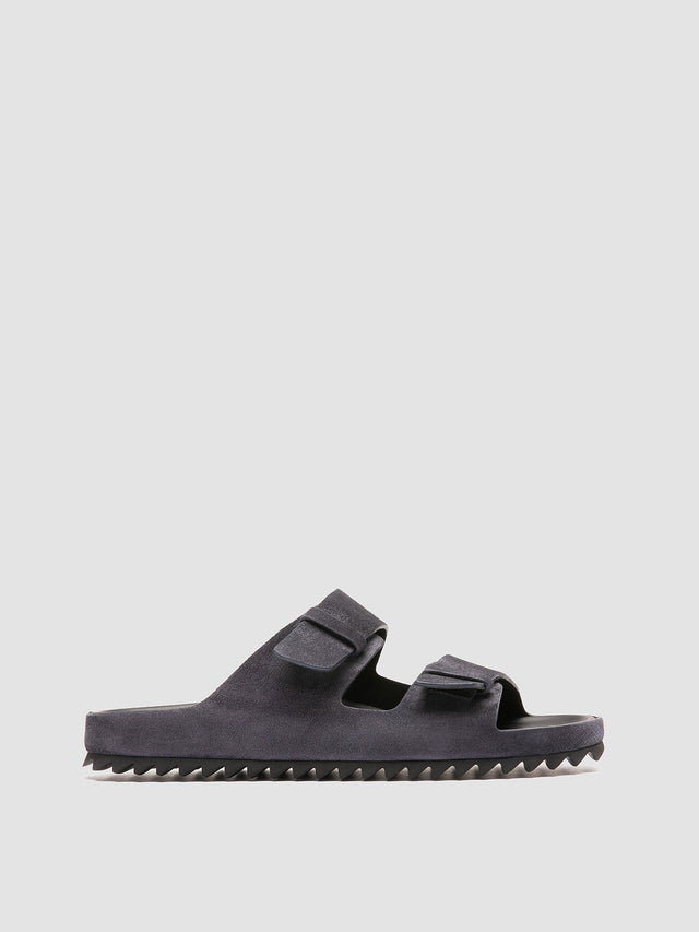 AGORÀ 010 - Navy Suede Slide Sandals